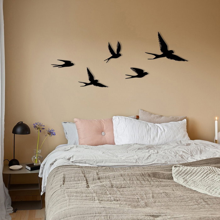 Wallity Crow Escultura de Pared de Metal con Diseño de Aves Wallity Crow Escultura de Pared de Metal con Diseño de Aves